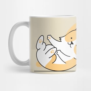 Yoga Dog Happy Baby Pose Mug